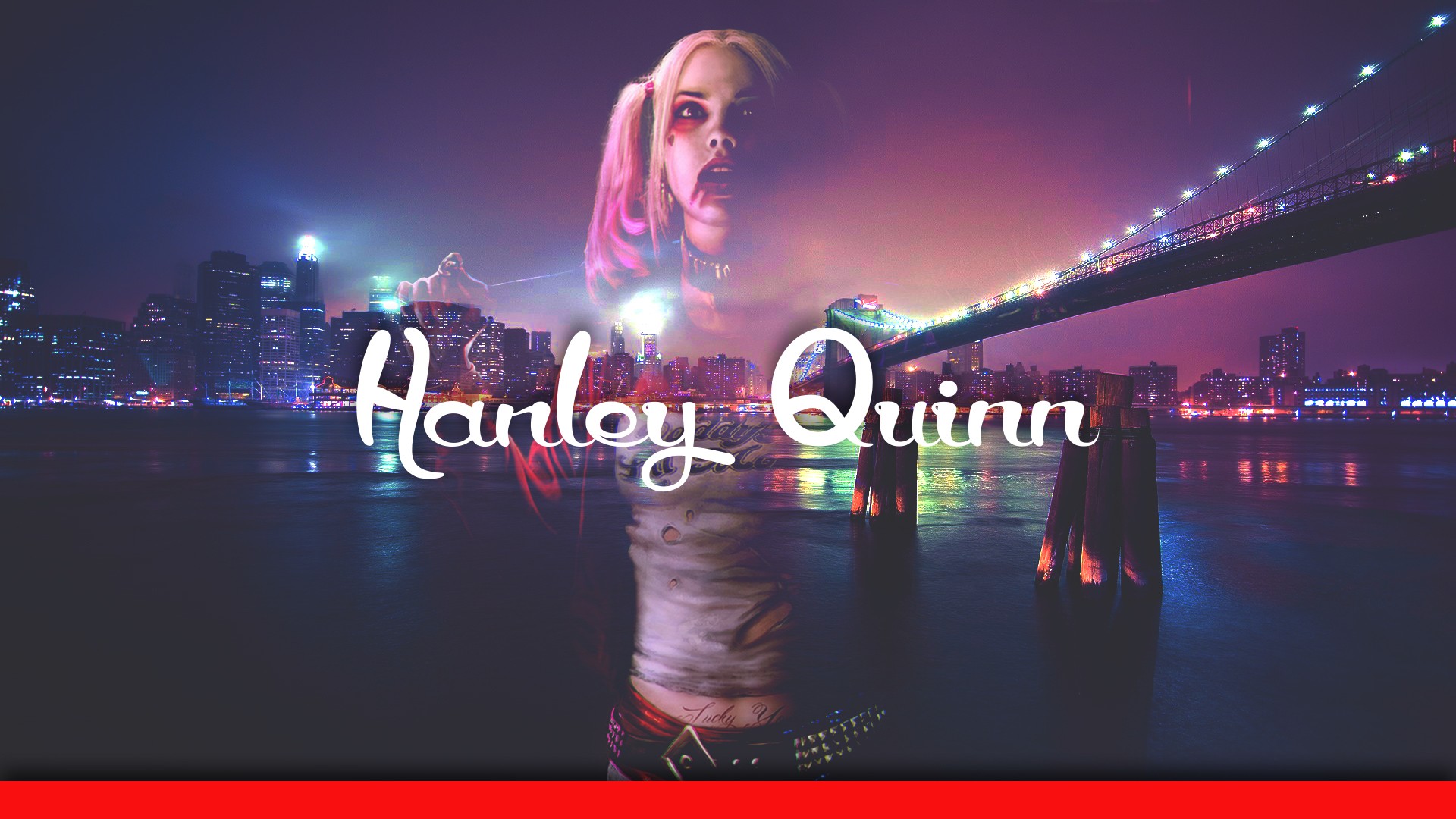 women, Harley Quinn, Photoshopped, Abstract Wallpaper