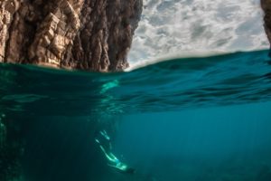 women, Ultra wide, Photography, Diving