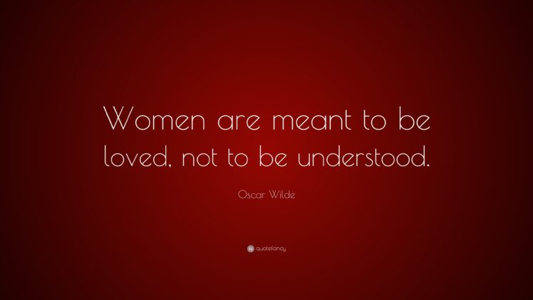 Oscar Wilde, Women, Quote, Text, Inspirational, Motivational, Red, Simple background, Red background HD Wallpaper Desktop Background
