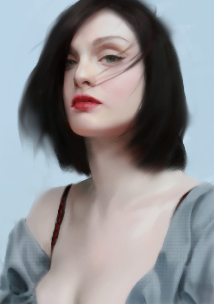 short hair, Women, Illustration HD Wallpaper Desktop Background