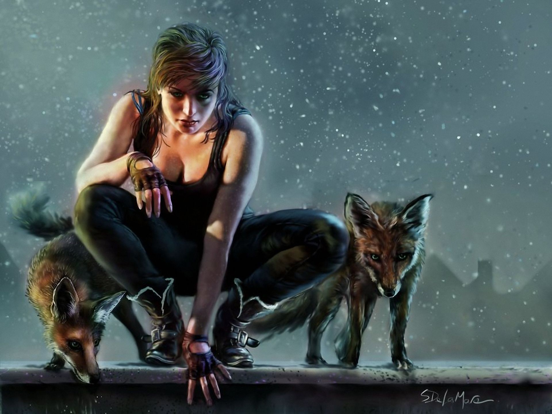 women, Fantasy art Wallpaper