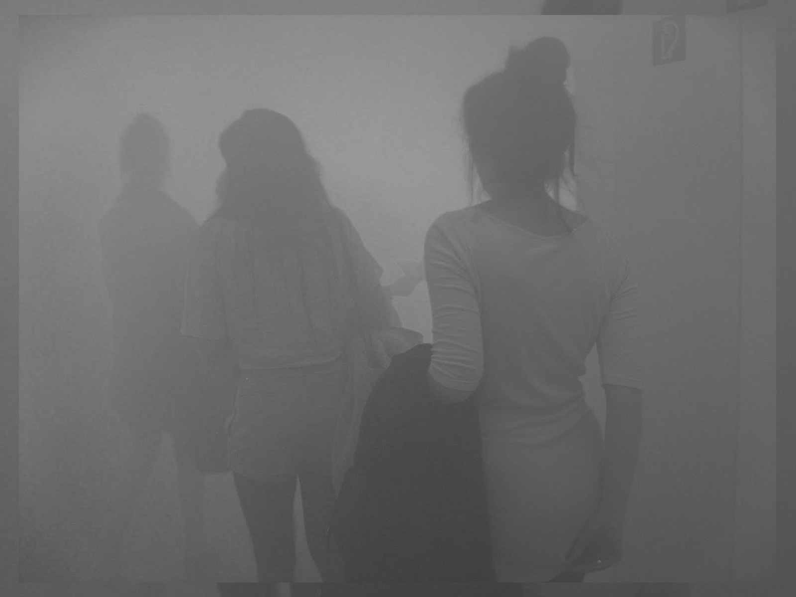 mist, Women, Monochrome Wallpaper