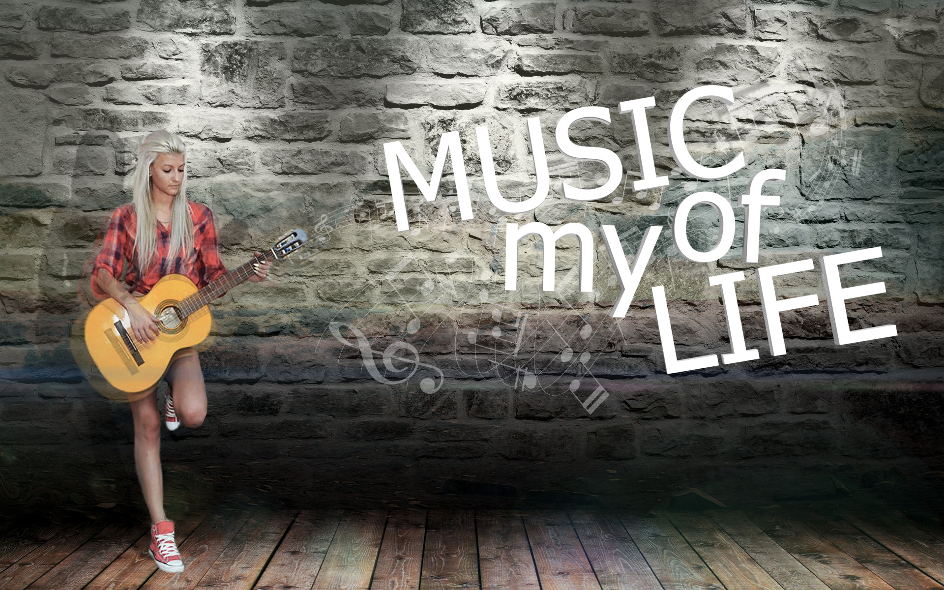 musicians, Music, Guitar, Life, Feelings, Women, Songs, Music is Life Wallpaper