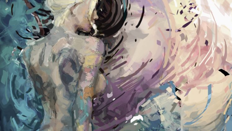 painting, Women, Blonde HD Wallpaper Desktop Background