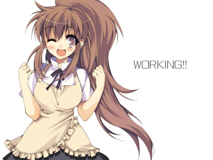 Working!!, Anime girls, Taneshima Popura HD Wallpaper Desktop Background