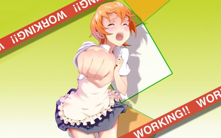 Working!!, Anime girls, Inami Mahiru HD Wallpaper Desktop Background