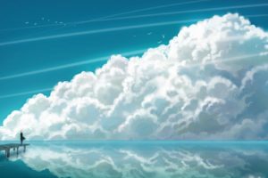artwork, Illustration, Sky, Clouds