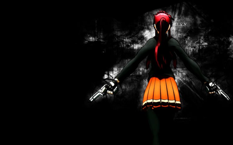 gun, Anime girls, Revy, Black Lagoon HD Wallpaper Desktop Background
