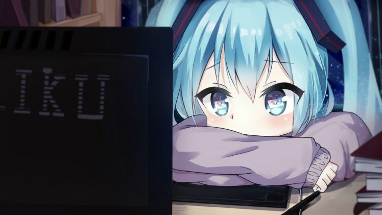 Hatsune Miku, Computer, Anime girls HD Wallpaper Desktop Background