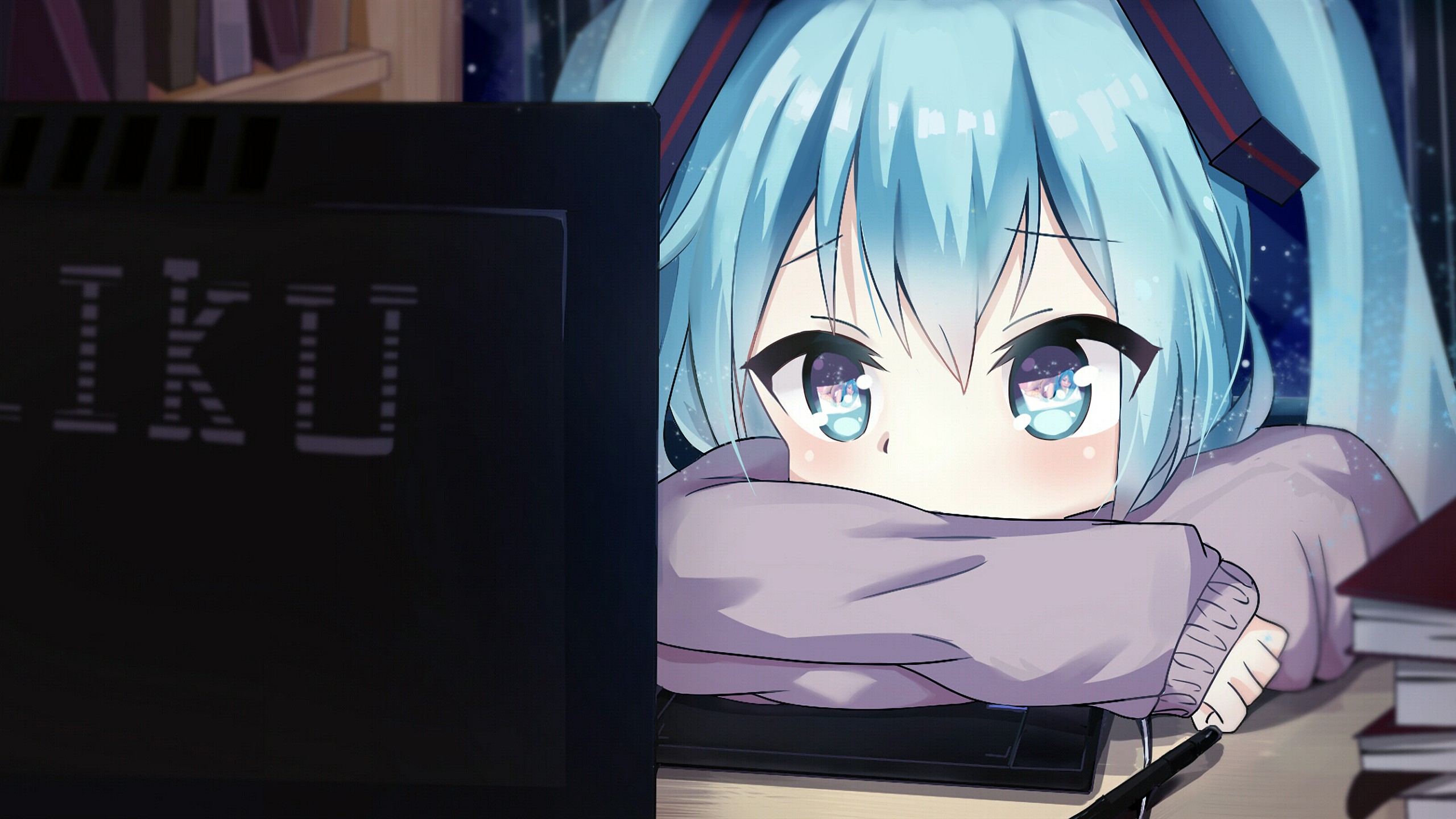 Hatsune Miku, Computer, Anime girls Wallpapers HD ...
