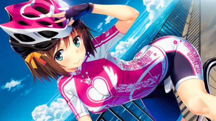 bicycle, Anime girls Wallpapers HD / Desktop and Mobile Backgrounds