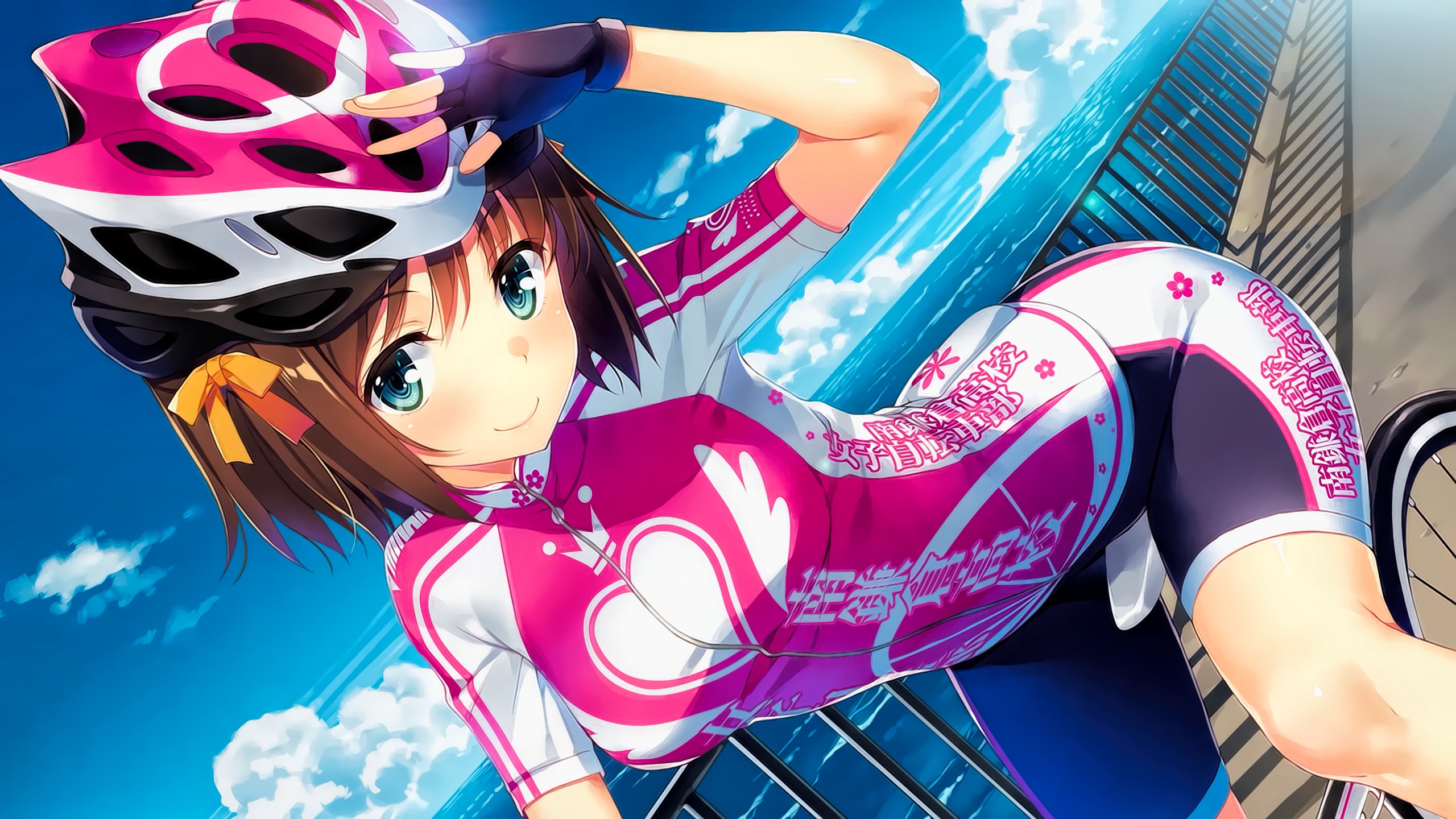bicycle, Anime girls Wallpaper