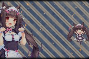 Neko Para, Chocolat (Neko Para), Anime girls, Maid outfit, Anime