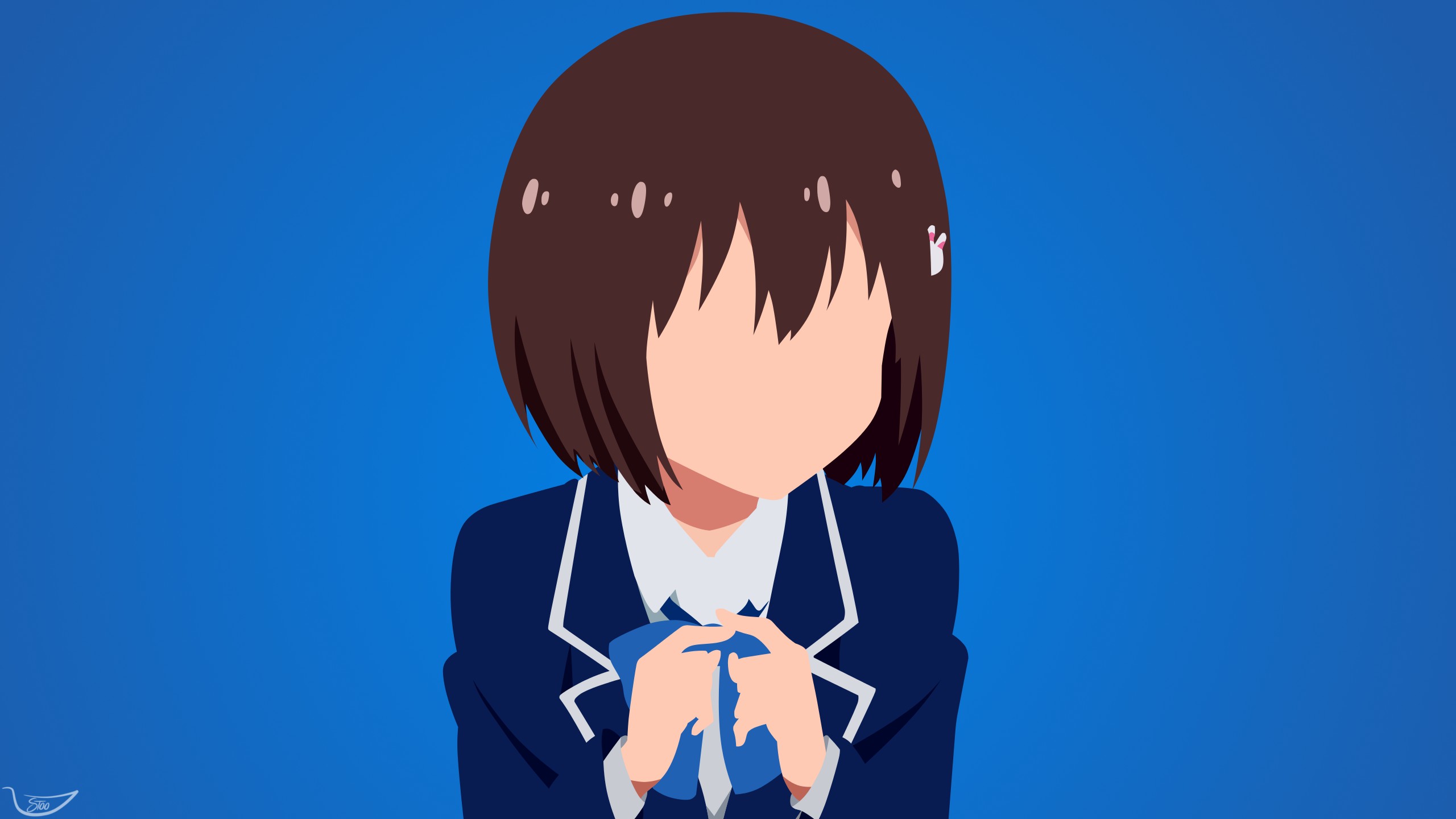 Kono Bijutsubu ni wa Mondai ga Aru!, Anime girls, Usami Mizuki, Anime, Simple background Wallpaper