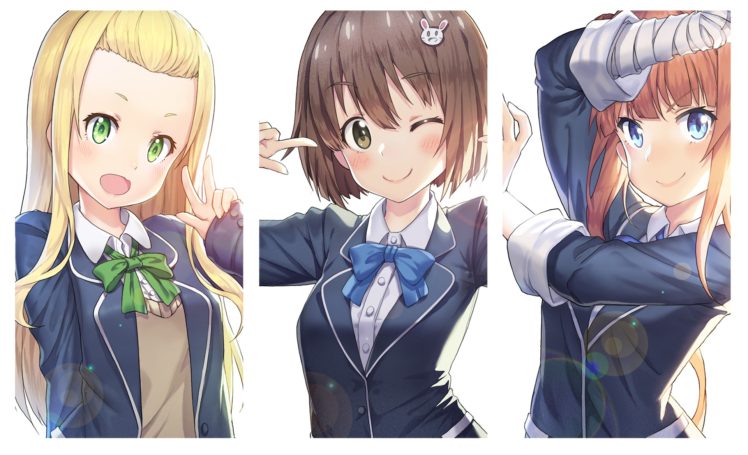 Kono Bijutsubu ni wa Mondai ga Aru!, Anime girls, Usami Mizuki, Imari Maria, Colette (Konobi), Collage, Anime HD Wallpaper Desktop Background