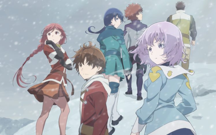 Hai to Gensou no Grimgar, Shihoru (Hai to Gensou no Grimgar), Haruhiro (Hai to Gensou no Grimgar), Yume (character), Mary (Hai to Gensou no Grimgar) HD Wallpaper Desktop Background