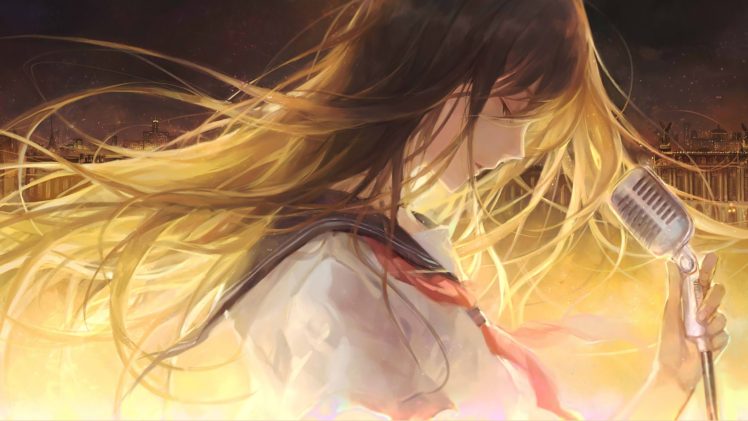 long hair, Anime girls HD Wallpaper Desktop Background