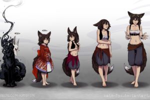 fox girl, Anime