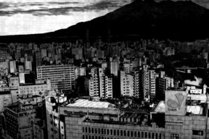 Oyasumi Punpun, Cityscape, Dark, Monochrome
