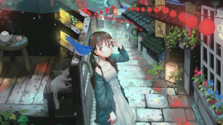 long hair, Anime girls HD Wallpaper Desktop Background