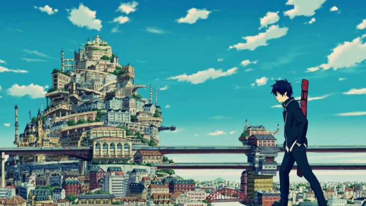 Blue Exorcist, Okumura Rin, Anime, Anime art HD Wallpaper Desktop Background