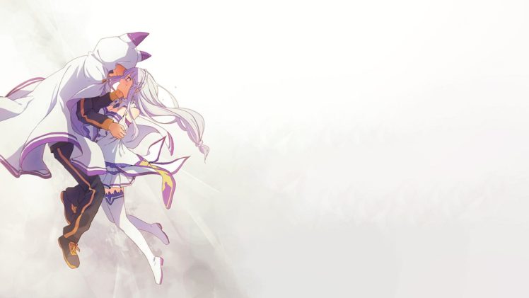 Re: Zero Kara Hajimeru Isekai Seikatsu, Natsuki Subaru, Emilia (Re: Zero), Anime HD Wallpaper Desktop Background