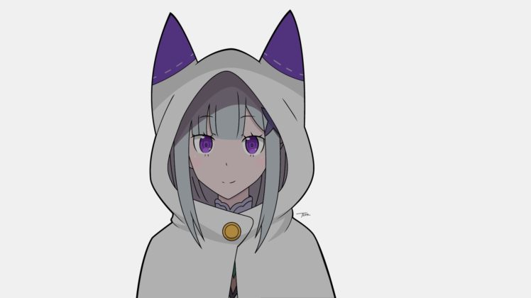 Re: Zero Kara Hajimeru Isekai Seikatsu, Anime girls, Emilia (Re: Zero), Anime HD Wallpaper Desktop Background