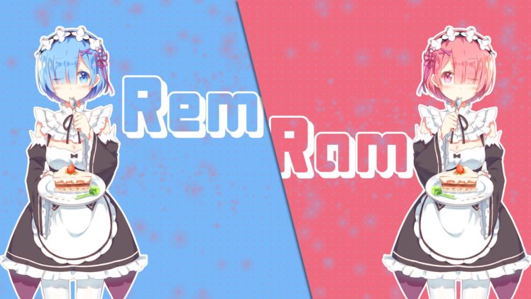Re: Zero Kara Hajimeru Isekai Seikatsu, Anime girls, Rem (Re: Zero), Ram (Re:Zero) HD Wallpaper Desktop Background