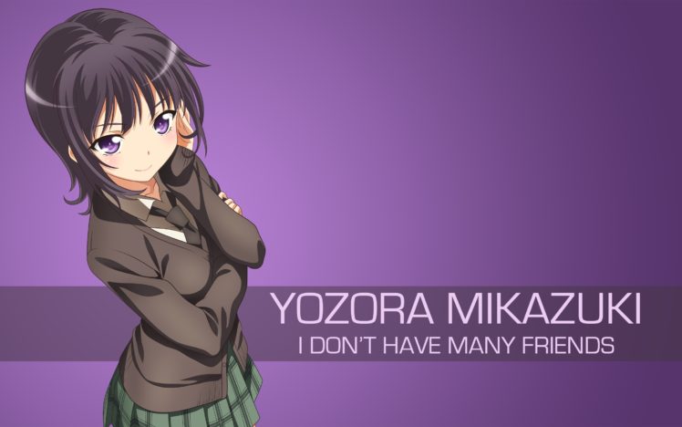 Boku wa Tomodachi ga Sukunai, Anime girls, Yozora Mikazuki HD Wallpaper Desktop Background