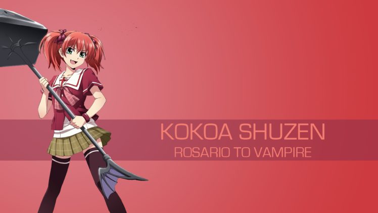 Rosario + Vampire, Anime girls, Shuzen Kokoa HD Wallpaper Desktop Background