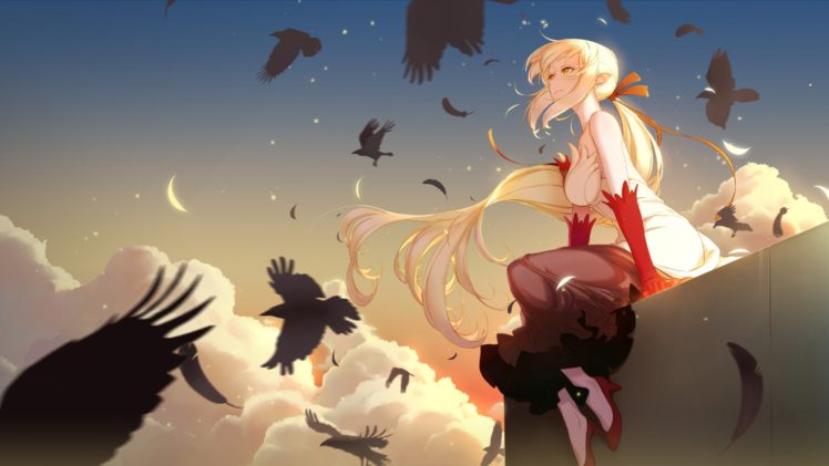 Monogatari Series, Anime girls, Oshino Shinobu HD Wallpaper Desktop Background