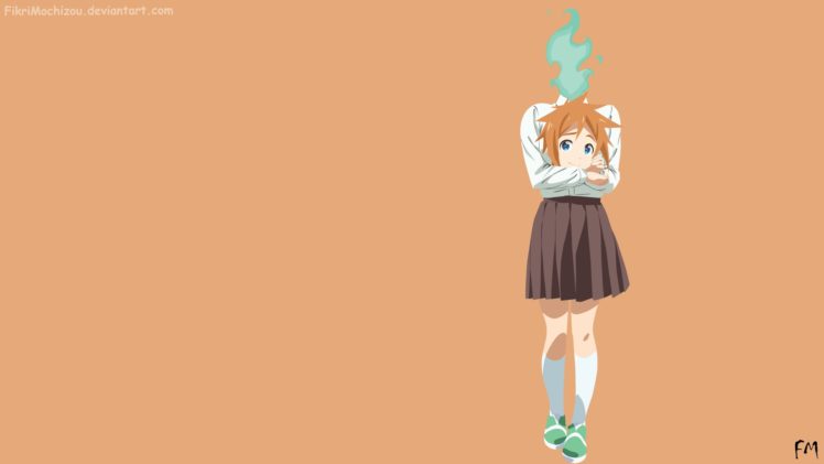 Demi chan wa Kataritai, Anime girls, Machi Kyōko HD Wallpaper Desktop Background