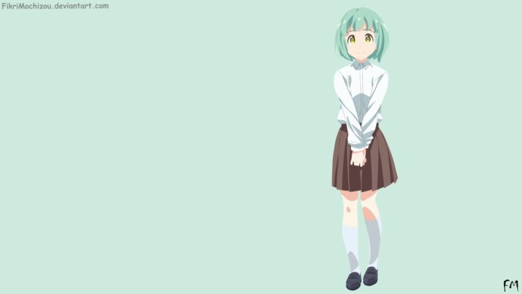 Demi chan wa Kataritai, Anime girls, Kusakabe Yuki HD Wallpaper Desktop Background