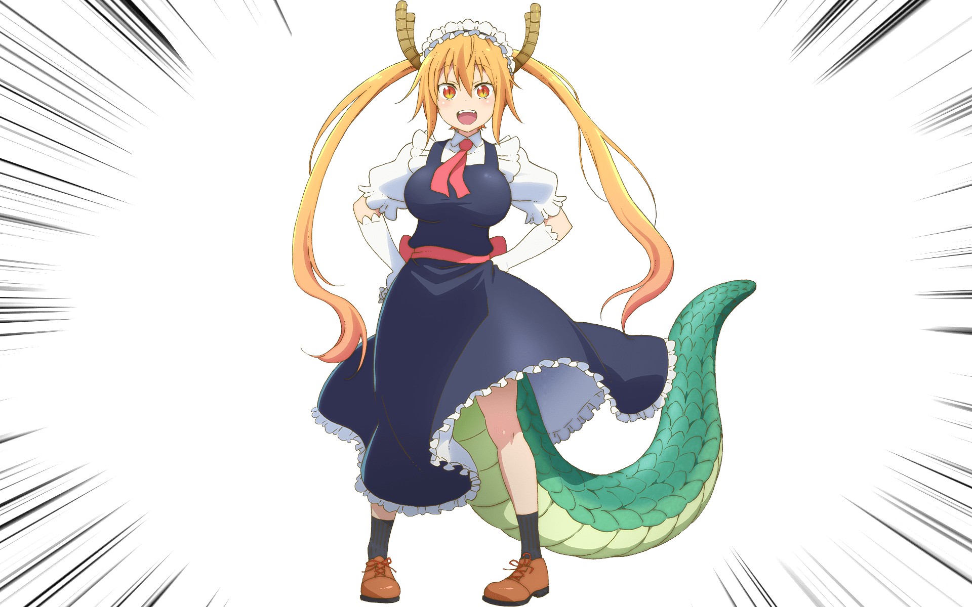 Kobayashi san Chi no Maid Dragon, Anime girls, Tohru (Kobayashi san Chi no Maid Dragon) Wallpaper