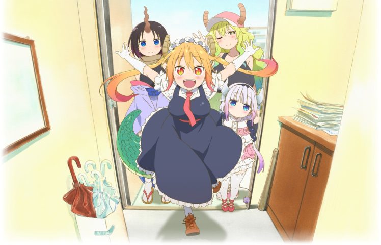 Kobayashi san Chi no Maid Dragon, Anime girls, Tohru (Kobayashi san Chi no Maid Dragon) HD Wallpaper Desktop Background