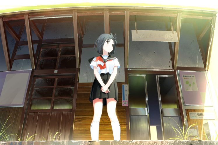 original characters, Schoolgirl uniform, Schoolgirl HD Wallpaper Desktop Background
