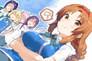 D Frag!, Anime girls, Takao (D Frag!), Shibasaki Roka, Karasuyama Chitose, Mizukami Sakura