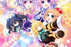 Hyperdimension Neptunia, Anime girls, Neptune (Hyperdimension Neptunia), Plutia (Hyperdimension Neptunia), Peashy (Hyperdimension Neptunia)