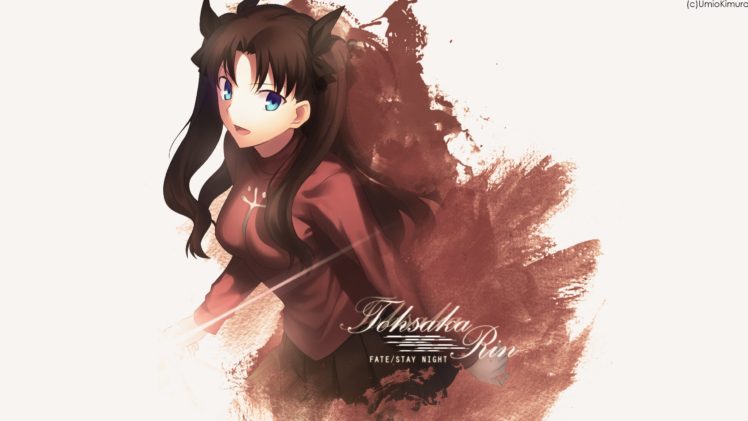 Fate Stay Night, Anime girls, Tohsaka Rin HD Wallpaper Desktop Background