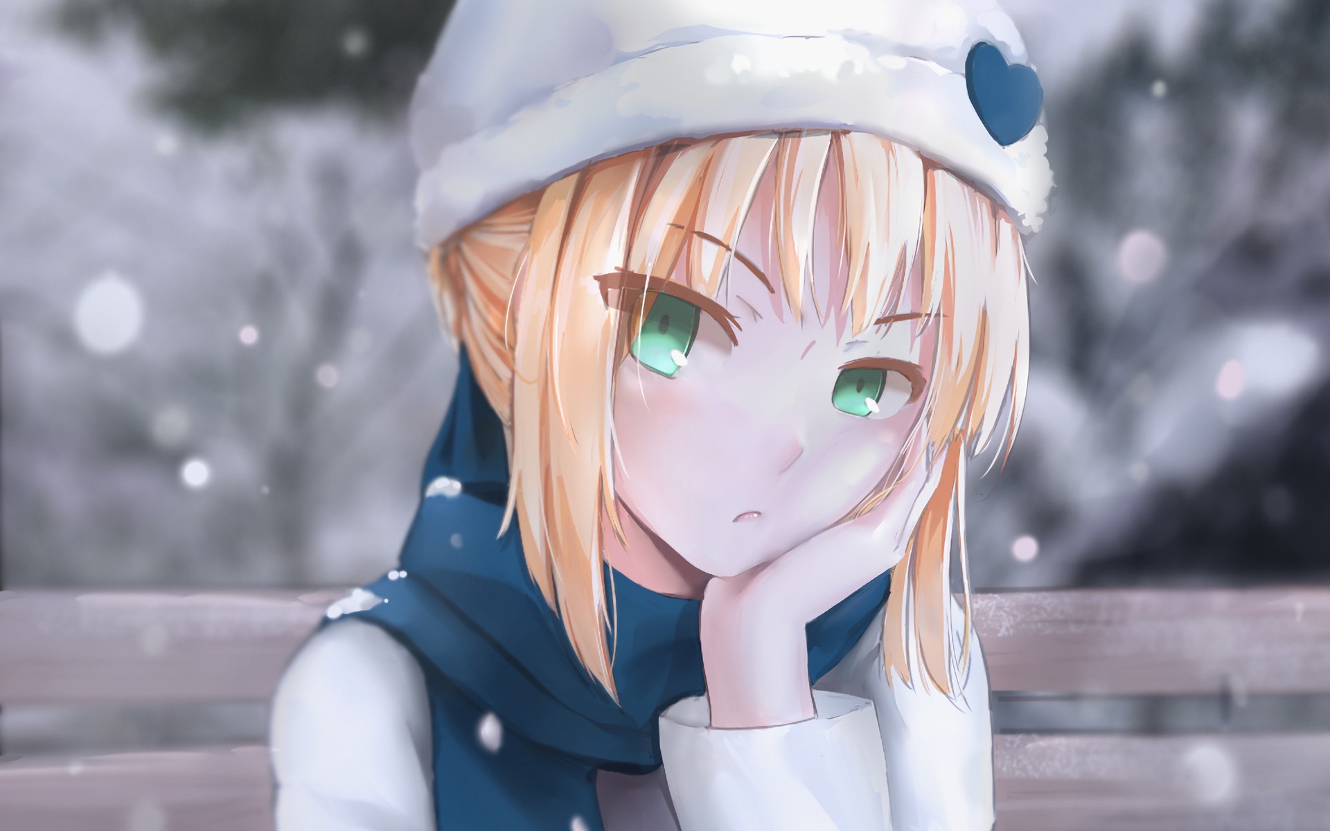 blonde, Green eyes, Fate Stay Night, Anime girls, Saber ...