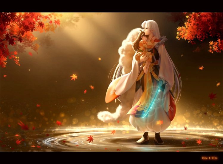 Inuyasha, Sesshomaru, Rin(Inuyasha), Anime girls, Anime HD Wallpaper Desktop Background