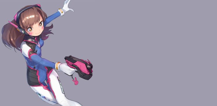 anime girls, Artwork, Overwatch, D.Va (Overwatch) HD Wallpaper Desktop Background