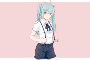 anime girls, Vocaloid, Simple background, Artwork