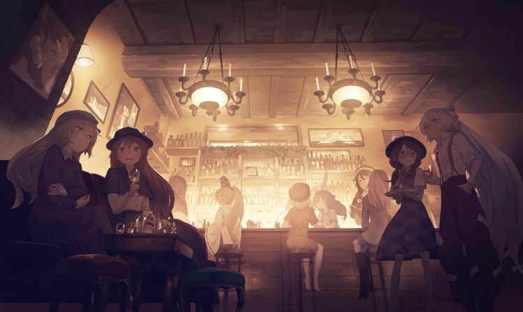 anime girls, Artwork, Touhou HD Wallpaper Desktop Background