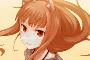 anime girls, Artwork, Holo, Spice and Wolf, Fox girl