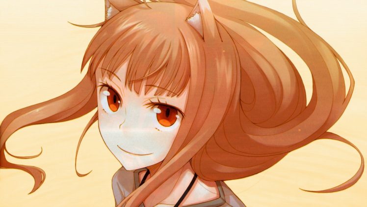 anime girls, Artwork, Holo, Spice and Wolf, Fox girl HD Wallpaper Desktop Background