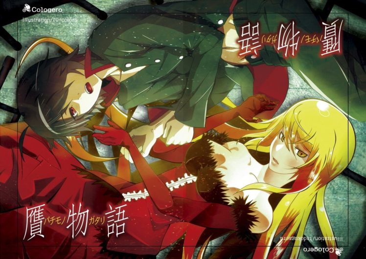 Monogatari Series, Oshino Shinobu, Araragi Koyomi HD Wallpaper Desktop Background