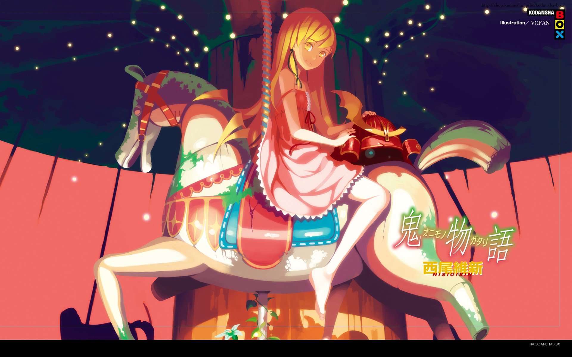 Monogatari Series, Anime girls, Oshino Shinobu Wallpaper