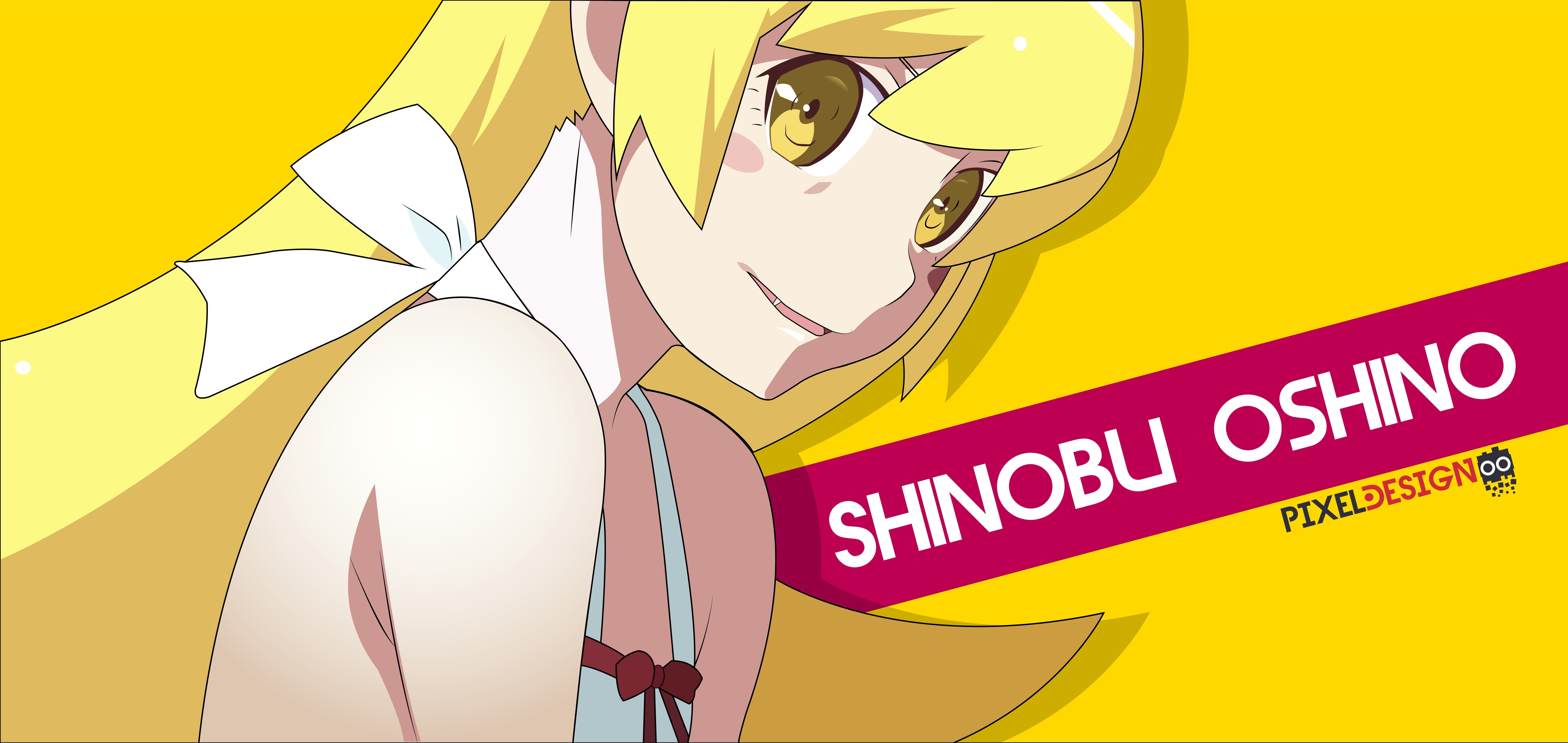 Monogatari Series, Anime girls, Oshino Shinobu Wallpaper