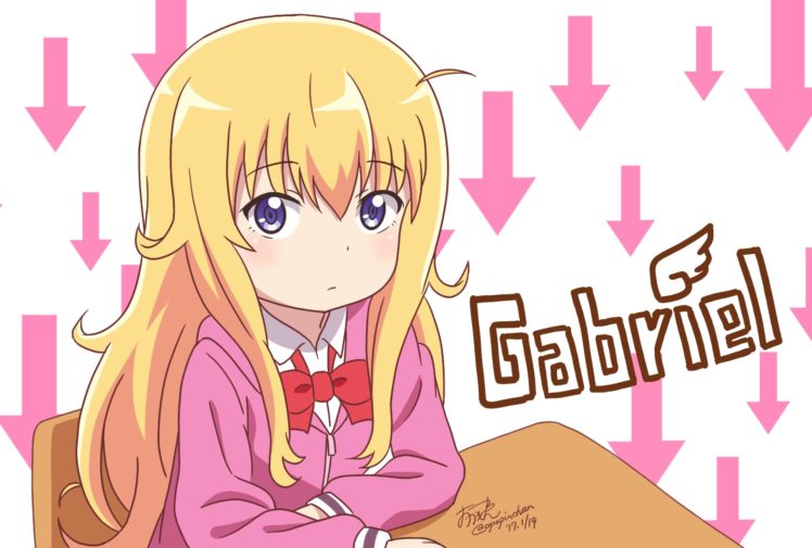 Gabriel Dropout, Anime girls, Gabriel White Tenma, Anime HD Wallpaper Desktop Background